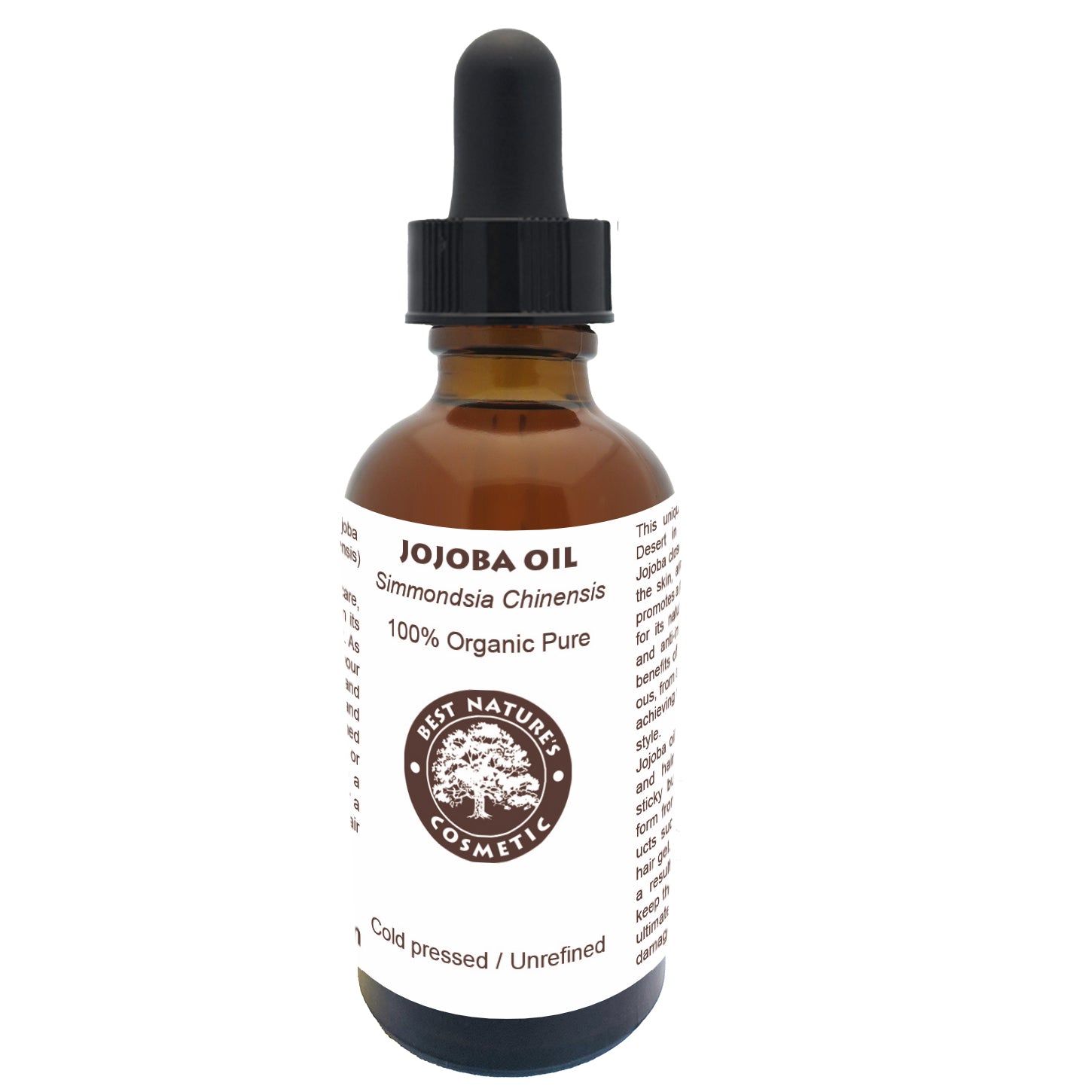 Jojoba Oil (Organic, cold pressed, unrefined)