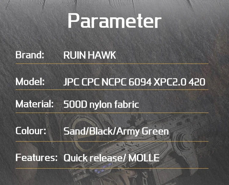 Tactical Quick Release Vest Buckle Durable Quick Release System Kit for JPC CPC NCP XPC 6094 420 Vest Accessories