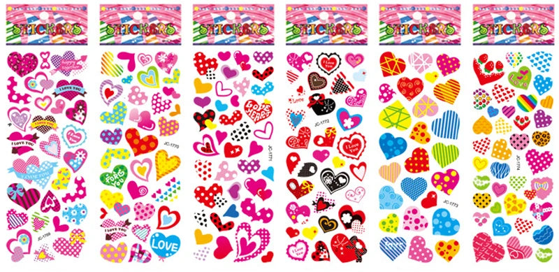 40 Sheets 3D Stickers for Kids Toddlers Puffy Stickers Variety Pack for Scrapbooking Bullet Journal Toys for Children Girls Boy