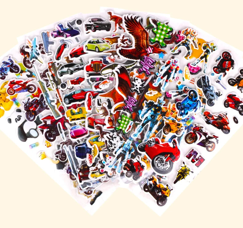 40 Sheets 3D Stickers for Kids Toddlers Puffy Stickers Variety Pack for Scrapbooking Bullet Journal Toys for Children Girls Boy