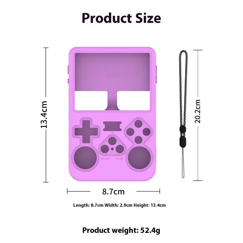 Handheld Game Machine Silicone Protective Cover Solid Color Simple Storage Box
