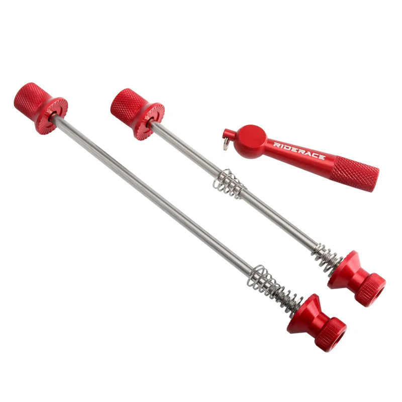 Bicycle Skewer Lever Quick Release Bike QR Wheel Locking Security Anti Theft Skewers For MTB Mountain Road Cycling Hub Parts