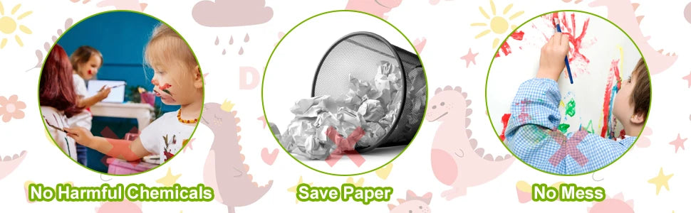 Erasable Doodle Book for KidsToddlers Toys Reusable Drawing Pads with 12 Watercolor Pens Preschool Toy Trip Writing Painting Set