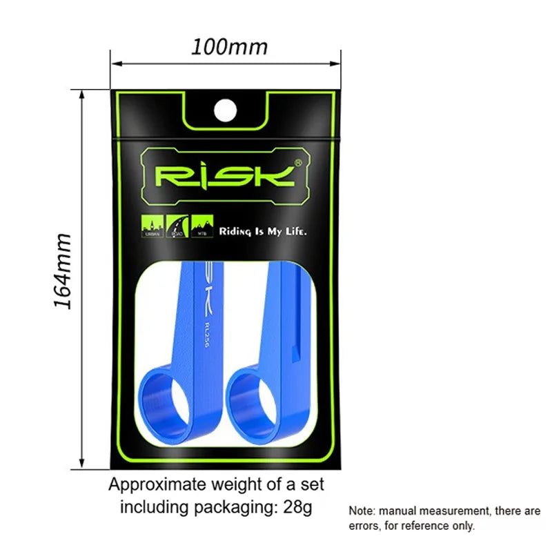 RISK 2PCS Bicycle Hydraulic Disc Brake Piston Press Tools for Resetion MTB Road Bike Caliper Reset Maintenance Repair Tools