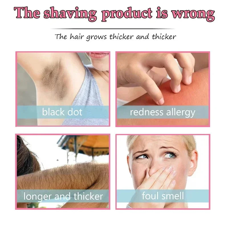 Sakura Hair Removal Cream Fast Painless Hair Growth Inhibitor Arm Armpit Legs Intimate Areas Permanent Depilatory for Men Woman