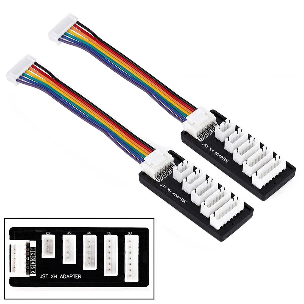 2 Pack JST-XH 2S-6S 3S Balance Charger Extend Expansion Board Adapter Converter for RC Car Truck Lipo Battery Charging