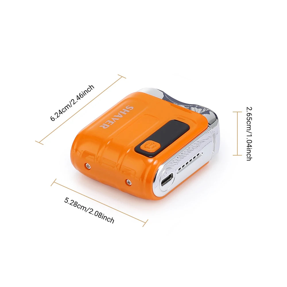 Mini Electric Shaver Intelligent Digital Display Washable Type-C Rechargeable Portable Wet Dry Travel Home Shaver For Face Leg