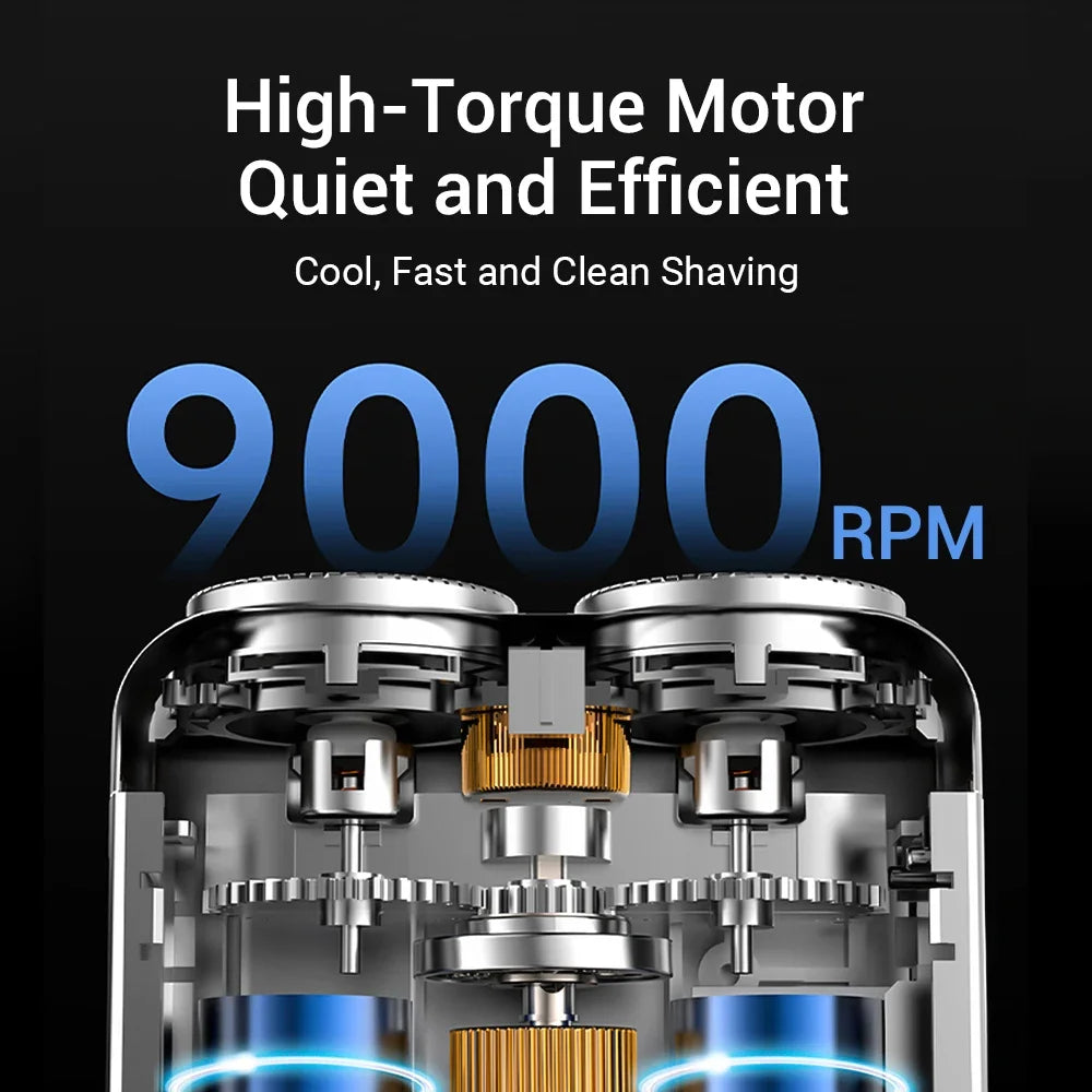 Mini Electric Shaver Intelligent Digital Display Washable Type-C Rechargeable Portable Wet Dry Travel Home Shaver For Face Leg