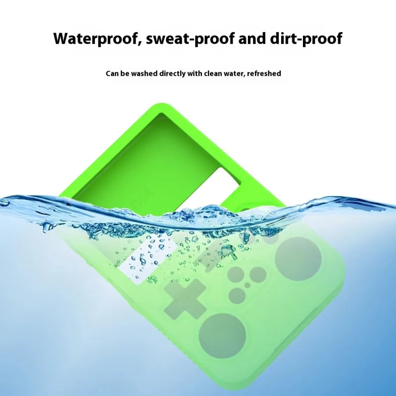 Handheld Game Machine Silicone Protective Cover Solid Color Simple Storage Box